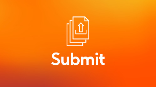Image of a submit icon with the word Submit