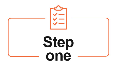 Step one checklist icon
